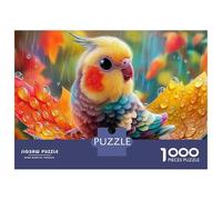 Paseo en Tren mágico 1000 Piezas Loro Vibrante en Rama de otoño Colorida Rompecabezas Obra De Arte Impossible Puzzle Juguetes Rompecabezas De Juego para Adultos Y Niños Regalos 52x38cm/1000pcs