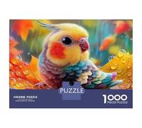 Paseo en Tren mágico Puzzle 1000 Piezas Loro en Brillo Floral Vibrante Puzzle De Papel Ecológico Y Preciso, Actividad Relajante Y Estimulante para Adultos Y Familia 70x50cm/1000pcs