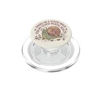 Paseo estúpido por mi Tonto Caracol de Salud Mental Cerebral 3 PopSockets PopGrip para MagSafe