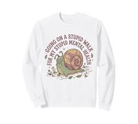 Paseo estúpido por mi Tonto Caracol de Salud Mental Cerebral 3 Sudadera