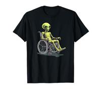 Paseo intergaláctico con este extraterrestre hilarante en silla de ruedas Camiseta