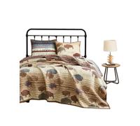 Paseo Road Home on The Range Juego de ropa de cama occidental de 2 piezas con funda de almohada, tamaρo doble, estampado geomιtrico de bisonte de