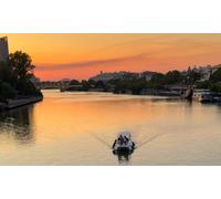 Paseo romántico al atardecer en grupo de 60 minutos en hydronave para 2 personas