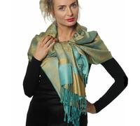 Pashmina - Bufanda de mujer Cachemira seda suave ligera pashmina para bufandas y chales de mujer, bufanda de seda para mujer, chal pashmina, bufanda para mujer y mujer, vestido de noche, aguamarina