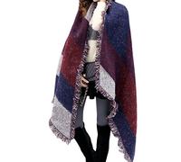 Pashmina Cashmere Mujer Chal con Flecos Retro Vintage Bufanda Grande Invierno Escoces Fular Manta Cuadros Tartan Manton Lana Boho Estolas de Fiesta Poncho Capa Shawls and Wraps Scarf Blanket WJZSPJVT