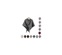 Pashmina Wraps for Women, Women's Elegant Shawl Wraps Soft Open Front Poncho Sweater for Fall and Winter (Dark Gray)