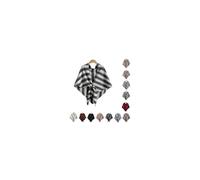 Pashmina Wraps for Women, Women's Elegant Shawl Wraps Soft Open Front Poncho Sweater for Fall and Winter (Stripe-Grey)