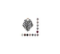 Pashmina Wraps for Women, Women's Elegant Shawl Wraps Soft Open Front Poncho Sweater for Fall and Winter (Stripe-Black)