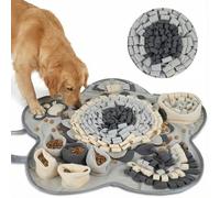 PASHOP Alfombra olfativa para perros, 60 x 60 cm, alfombrilla para olfatear perros, entrenamiento de olores, para comer lentamente, para perros grandes, medianos y pequeños