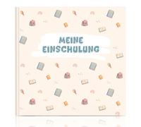 PASHOP Libro de amigos para niñas y niños, mi escolarización y libro de recuerdos para el primer día escolar, 21 x 21 cm, 30 hojas, regalo para escolarización y escuela primaria