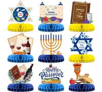 Pasimy 9 centros de mesa de Pascua, decoración de feliz Pascua, centro de mesa de panal, decoración de mesa de panal, pesaj, decoración de mesa judía, panal, decoración de mesa para festival judío,