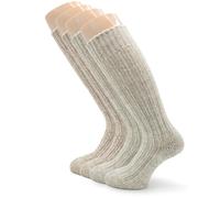 PASINI FASHION 2 pares - Calcetines de lana para hombre y mujer - Colección SCI - envolventes y cómodos, en surtido en dos colores, 1 par de arena y 1 par de perlas, 39-42