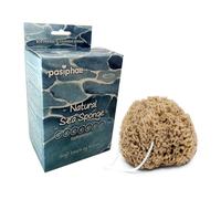 Pasiphae Esponja natural suave de lufa, esponja corporal de panal en una cuerda para baño y ducha, 100% natural, orgánica, para hombres, mujeres, adultos, exfoliante, regalo ecológico en caja (paquete