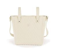 Pasito a Pasito. Bolsa Panera para Carro de Bebé María. Bolsa de Maternidad Mediano. Organizador práctico de gran tamaño y asa larga para colgar en el hombro. Eco-leather tipo vacuno Color Beige. Medidas 31x35x11 cm.