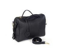 Pasito a Pasito. Bolsa para Carro de Bebé London. Canastilla de polipiel con Cambiador. Práctica, elegante y espaciosa. Color Negro, 38x28x16 cm.