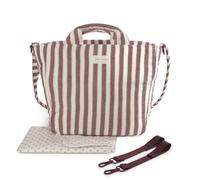 Pasito A Pasito Bolso Cambiador Rayas Cereza Pastello