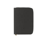 Pasito a Pasito. Libro de Nacimiento London. Cómoda Funda para Archivar Documentos de Bebé con Bolsillos y Cremallera. Fabricado en Polipiel. Color Negro.