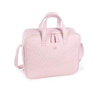 Pasito a Pasito. Maleta Bebé María. Bolsa de Maternidad para Hospital/clínica Fabricada en Eco-Leather Tipo Vacuno Color Rosa. Medidas 44x36x16 cm, Rosa Bebé