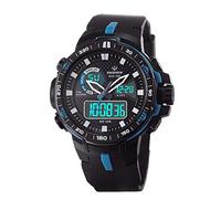 PASNEW Relojes, reloj multifunción para niños, reloj de esfera grande, relojes impermeables para adolescentes, reloj deportivo al aire libre, 460-Negro, Deportes, ocio, impermeable, analógico