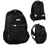 PASO BeUniq Iron Man - Mochila escolar, Negro, L