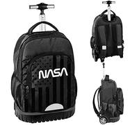 PASO BU23NA-1231, Mochila escolar con ruedas NASA BeUniq, Multicolor
