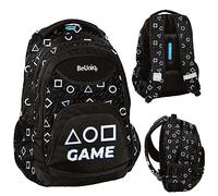 PASO BU23SG-2708, Mochila escolar Game BeUniq, Black
