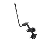 Paso de Embarque de Remolque, Pintura en Aerosol de Acero, No Slip Universal 3 Pasos con Pasamanos, Instalación Fácil, para la Mayoría de los Botes y Remolques