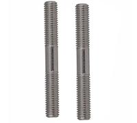 Paso de Tornillo 2 uds M8 M10 M12 Pernos de Tornillo de Rosca métrica 8mm 10mm 12mm de diámetro Tornillo de Cabeza de Doble Rosca Perno de Tornillo de acero Inoxidable Tuerca del Eje (Color : 70mm,