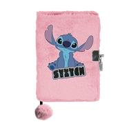 PASO Diario de peluche con candado y bloc de notas Lilo y Stitch A5 de peluche y bolígrafo