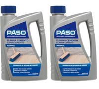 PASO - Elimina cemento del marmol - Pavimentos d einterior no porosos - 1 L (Paquete de 2)