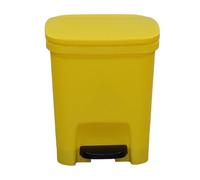 Paso en el bote de basura con pedales antideslizantes | PP Kitchen Bask Bin con fondo alto | Contenedor de desechos pequeños fáciles de | Modern Step Trash Can Invisible Bag Bucle | Conten