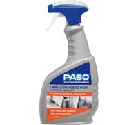 PASO - Limpiador de Acero Inoxidable - Limpia y Abrilla sin Rayar, Visible Efecto Protector contra Huellas y Suciedad - 500ml