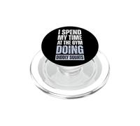 Paso Mi Tiempo En El Gym Haciendo Sentadillas PopSockets PopGrip para MagSafe