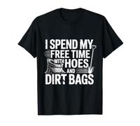 Paso mi Tiempo Libre con Azadas y Bolsas de Tierra, Divertida jardinería Camiseta