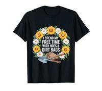 Paso mi Tiempo Libre con Azadas y Bolsas de Tierra, Divertida jardinería Camiseta