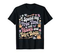 Paso mi Tiempo Libre con Azadas y Bolsas de Tierra, Divertida jardinería Camiseta