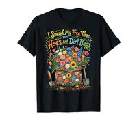 Paso mi Tiempo Libre con Azadas y Bolsas de Tierra, Divertida jardinería Camiseta