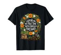 Paso mi Tiempo Libre con Azadas y Sacos de Tierra Funny Gardener Camiseta
