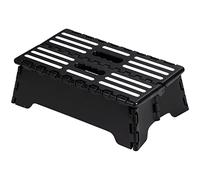 Paso Plegable Portátil, Plegable Antideslizante Paso, para Apoyar a los Adultos, Capacidad de Carga de hasta 160 kg, para Cocina, el Baño, el Dormitorio Negro, 38 * 22 * 13cm