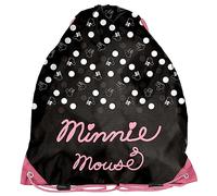 PASO School Shoe Bag Shoes Black and Pink Minnie Mouse, black, school shoe bag