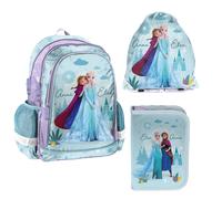Paso Set Escolar Frozen - Mochila 38x28x15 cm, Estuche y Bolsa DF26AA
