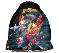 PASO Spider Man, Bolsa de Deporte con cordón Unisex Kids, Multicolor, 45 x 34 cm