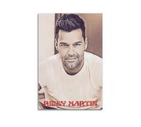 PASOFENE Póster decorativo de Ricky Martin Singer para pared, lienzo e impresión artística moderna para decoración de dormitorio familiar, 60 x 90 cm