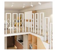 Pasos Exteriores o Interiores En Forma de U Barandilla,Corredor Jardín Tipo Loft Hierro Pasamanos,Seguridad Antideslizante Barandilla(Size:U/90cm,Color:blanco)