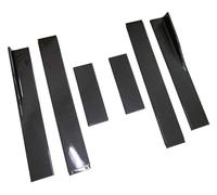 Pasos Laterales 2M Universal para A3 A4 A5 A6 A7 A8 RS5 RS6 RS7 S3 S4 Kit Extensión Faldón Lateral Divisor Delantal Labio Winglet Accesorios(Aspecto de Fibra de Carbono)