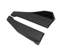 Pasos Laterales 2PC para Mitsubishi 3000GT Coche Labio Trasero Parachoques Faldones Laterales Divisores Aletas Spoiler Winglet Delantal Canards Difusor Guardabarros(Negro Brillante)