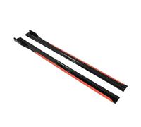 Pasos Laterales 8PCS 2.2m Extensión Faldón Lateral Rocker Plate Lip Separator Bumper para 1 2 3 4 5 Series E46 E90 F10 F20 F21 F30 G20 G30(Negro y Rojo)