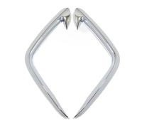 Pasos Laterales Embellecedor Cubierta Cuchilla Viento Ceja Faro Antiniebla Delantero Accesorios Automóvil para Hyundai para Tucson NX4 2021 2022 2023(Plata)