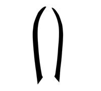 Pasos Laterales Embellecedor Párpado Cejas para Coche para para Focus 2005 2006 2007 2008