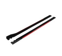 Pasos Laterales Extensiones Faldón Lateral De 2,2 M Kit Cuerpo Labio Aleta Faldones Laterales para A3 A4 A5 A6 A7 A7 A8 Q3 Q5 Q7 RS5 RS6 RS7 S3 S4 TT(Rojo)